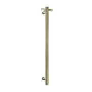 Decaura Brushed Gold Heated Towel Rail Vertical Wall Mounted 304 Stainless Steel