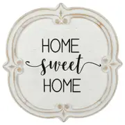 Willow & Silk Wooden 60cm 'Home Sweet Home' Plaque Sign Wall Art/Home/Room Decor