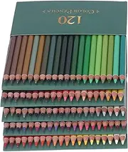 ANKROYU 120 Vibrant Coloured Pencils, Professional Colouring Pencils, Coloring Pencils with Green Box, Oil Based Artist Pencils, Drawing Pencils for Drawing