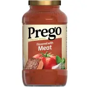 Prego Italian Tomato Pasta Sauce Flavored With Meat 24 OZ Jar