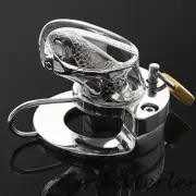 Stainless Steel Chastity Cage Heavy Ball Stretcher Cage Lock Ring Chastity Belt