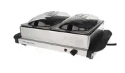 Cook's Essentials Non-stick Buffet Server Warmer Model 915250 2 Tray 2.5 QT New