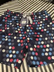 PETER ALEXANDER Mens Spot Multicoloured Shorts Medium New