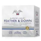 John Cotton Supreme Luxury 85% White Goose Down & Feather Quilt