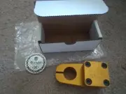 BMX stem ruf neck KNIGHT BIKE CO. Gold SE bikes quadangle bullseye PK ripper mcs