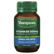 Thompson's B5 Pantothenic Acid 500mg 60 Tablets