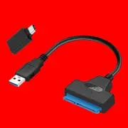 High Stability USB 3.0 to SATA Hard Driver Cable + Type C USB 3.0 Adaptor New US