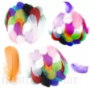 Diy 100 Pcs/Lot Colourful Goose feather 4-7cm 1-2 Inch Stage Props Dream Catcher