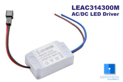 Small AC/DC LED Driver Power Supply, 3-14V@300mA