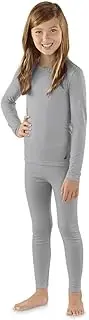[NAUTICA] Girls Base Layer Top & Bottom Long Johns Thermal Underwear Set