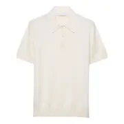 [Prada] Prada Cotton Polo Shirt 48 IT WHITE