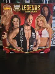 2025 Wall Calendar WWE Legends NEW Stone Cold Hulk Hogan Undertaker John Cena