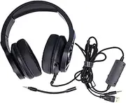 Gaming Headset with Mic and LED Light, Foldable Noise Cancelling Headhones Support Surround Sound, 3.5mmUSB Jacks Soft Earmuffs for PC for