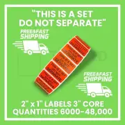 2"x1" Red Stickers "This Is a Set Do Not Separate" Packaging Labels 6000/Roll