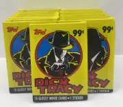 Topps 1990 Dick Tracy Movie Cards Stickers 19 New Unopened Sealed Packs Vintage
