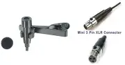 Set of 2 Pro Lapel Mic Lavalier Microphone for AKG Wireless_Interview Recording