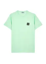 Stone Island Kids Logo Cotton T-shirt (14 Years) - Green Mint 14 years
