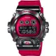 CASIO G-SHOCK 25周年紀念款街頭嘻哈計時錶/紅/GM-6900B-4