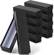 Teling 8 Pcs Coin Storage Box 2x2inch Flip Holders Collectors Coin Supplies Holders for Cents Collection Cardboard(Black)