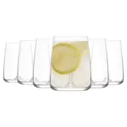 6x LAV Terra Tumbler Glasses Water Wine Whiskey Gin Juice Cocktail Cup Set 360ml