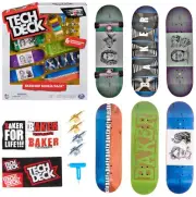 , Sk8shop Fingerboard Bonus Pack, Collectible and Customizable Mini Skateboar...