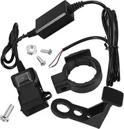 MOLUCKFU Motorcycle Charger Chargers Phone Charger USB a Panel Mount 12 Volt USB Charging Port Motorcycle Accessories 12v USB Outlet 12v USB a Outlet USB Outlet Motor Fast Charger Abs