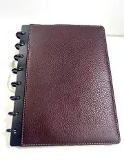 Levenger Circa Foldover Notebook Size Junior Cordova Leather Oxblood New in Box