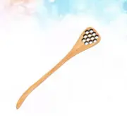 5 PCS Honey Comb Sticks Grooved Dipper Honeycomb Design Spoon