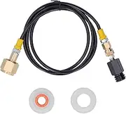 Soda Machine Adapter, CO2 Cylinder Refill Adapter, Co2 Tank Cylinder Cartridge Direct Connector Adapter with Hose for Food Service (High Pressure Hose)