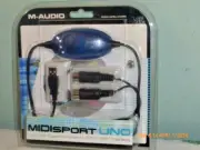 MIDISPORT UNO 1-IN1 OUT CLASS-COMPLIANT USB-TO-MIDI INTERFACE M-AUDIO PC/MAC NEW