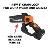 5" Chain for Worx WG324 WG324.1 replaces WA0142 READ & COUNT