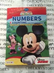 DISNEY MICKEY CLUBHOUSE NUMBERS & COUNTING Learning Workbook New Made In USA