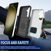 Samsung Galaxy S24 Plus Compatible Case Cover With Shockproof Rugged Design - Navy