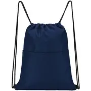 Drawstring Backpack Water Resistant String Bag Sports Sackpack Gym Sack Navy