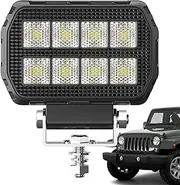 Led Offroad Lights - Led Work Light Bar for Trucks | High Amber Multi-Functional Dustproof Automotive Truck Road ATV Trailer Lighting for Offroad Adventure