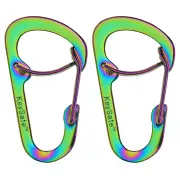 Bico KeySafe Gatelock #2 Carabiner - Rainbow - 2 Pack