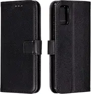 Compatible with Samsung Galaxy A51 5G Wallet Magnetic Closure Case Cover,Compatible with Samsung Galaxy A51 5G Flip Kickstand Case Black