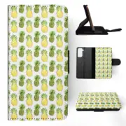 FLIP CASE FOR SAMSUNG GALAXY|CUTE PINEAPPLE FRUIT PATTERN