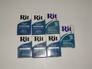 7 RIT - DENIM BLUE - Fabric Dye - 1 1/8oz Boxed Powder For Cotton Wool Nylon