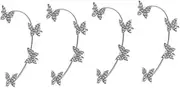 [OATIPHO] 2pcs Butterfly Ear Clip Earhook Over Ear E Girl Clothes Ear Clips Girl Clothing Girl Jewelry Butterflies Ear Clip Cosplay Costumes Ear Cuff Zircon Miss Temperament Earring