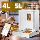 Automatic Pet Dog Cat Feeder Waterer Set 4L Food 5L Water Dispenser WiFi App