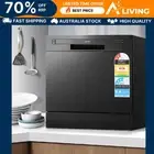 8 Place Settings Benchtop Dishwasher Black Compact Kitchen Appliance Energ 2G-BK