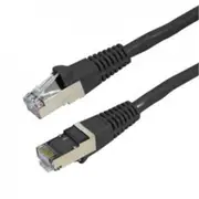 Dynamix PLK-AUGS-10 Cat6A RJ45 Patch Lead - 10m - Black S/FTP - Shielded - 10G - 26AWG - 500MHz - Gold Plated [PLK-AUGS-10]