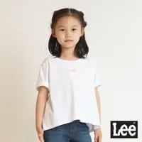 在飛比找樂天市場購物網優惠-Lee 小LOGO傘狀短袖T恤 白 男女童裝
