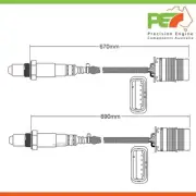 2x OEM Pre-Cat & Post-Cat Oxygen Sensors For BMW M135i F20 3.0L Dir. Inj. Turbo