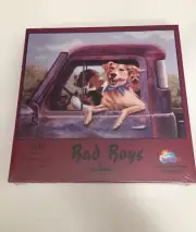Sunsout Puzzle 500 Piece Bad Boys by Joy Campbell 24 x 18 NIB Sealed