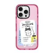 iPhone 16 Pro Impact Case MagSafe Compatible MISSING CAT BY NAMSEE