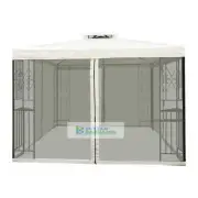 3x3 Gazebo Mimosa Mosquito Netting WALLS ONLY - Beige New Outdoor living party