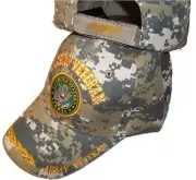 UNITED STATES ARMY VETERAN CAMO EMBROIDERED BASEBALL HAT usa vet seal cap A133
