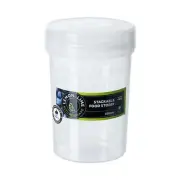 Round Screw Top Plastic Food Storer Storage Container 1000ml Stackable Pantry